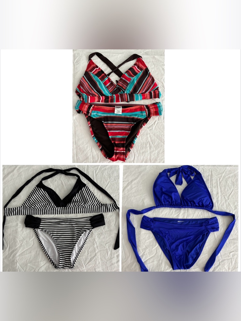 women’s Mossimo bikini / swim suit lot of 3 EUC - size L